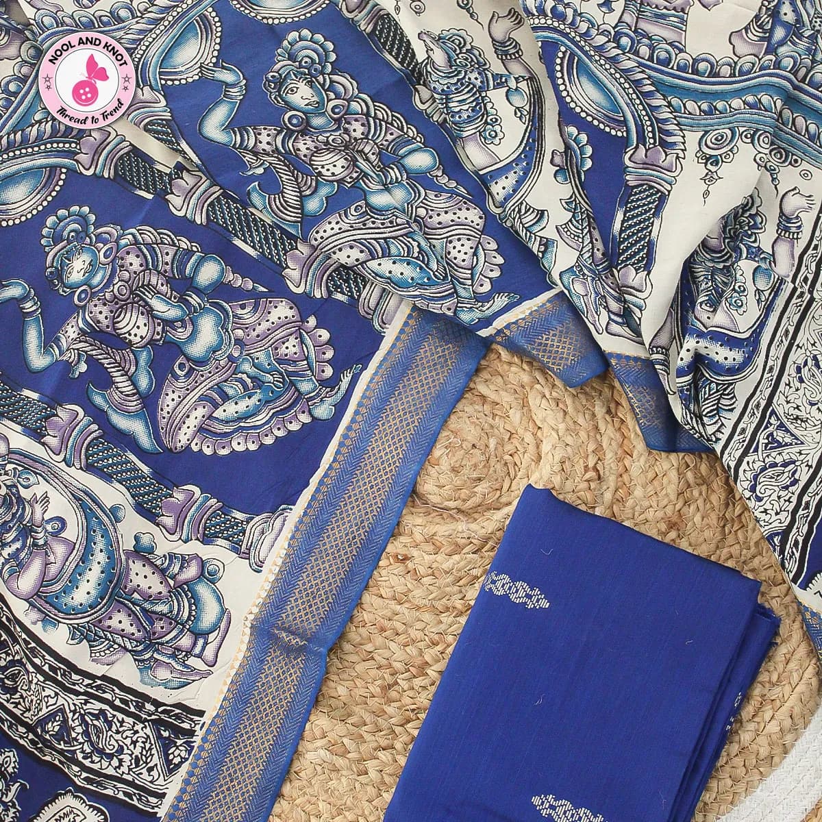 Raw silk Top with Nizam Border Chenuri Silk Dupata - RSC - 39