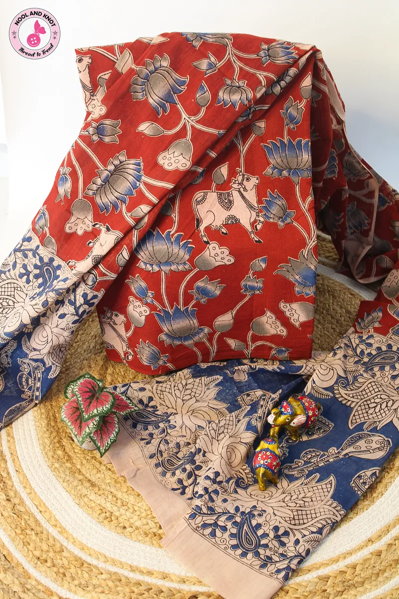 Pure Kalamkari Cotton Set - KC2P - 2