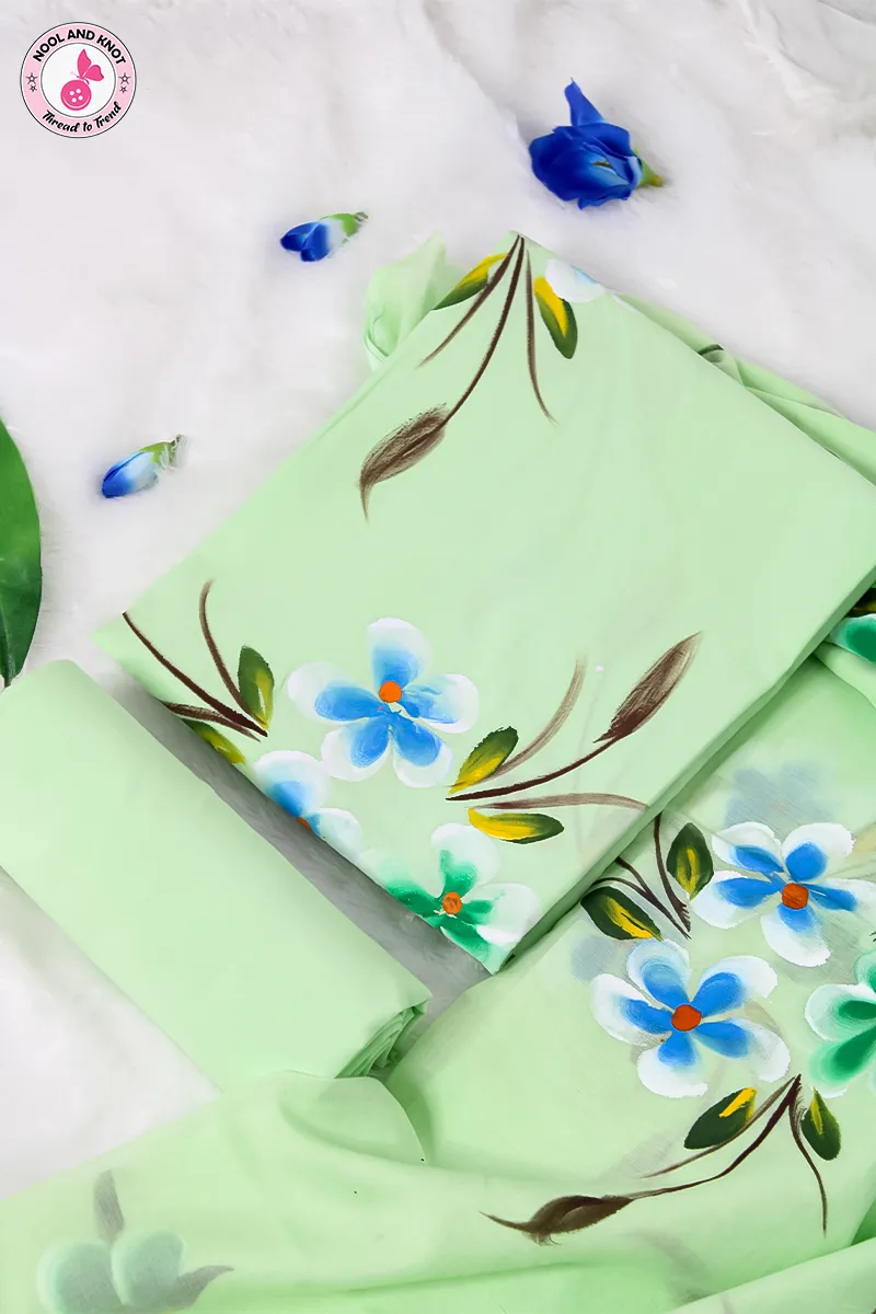 Hand Painted Cotton Salwar HPCS - 3