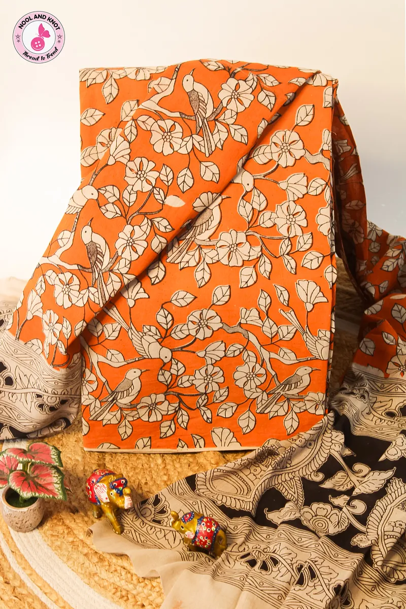 Pure Kalamkari Cotton Set - KC2P - 5