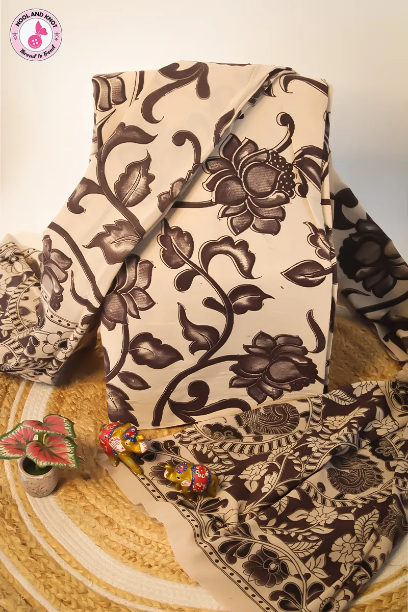 Pure Kalamkari Cotton Set - KC2P - 6