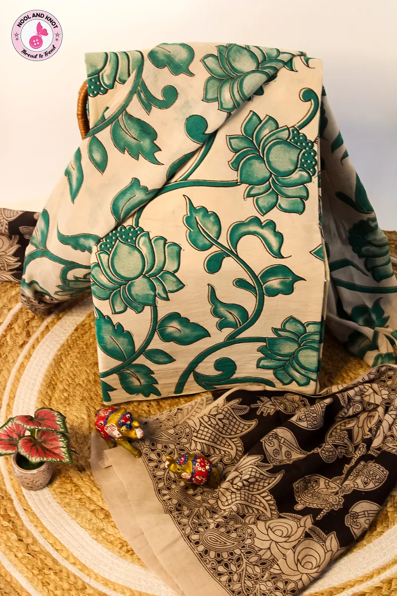 Pure Kalamkari Cotton Set - KC2P - 7