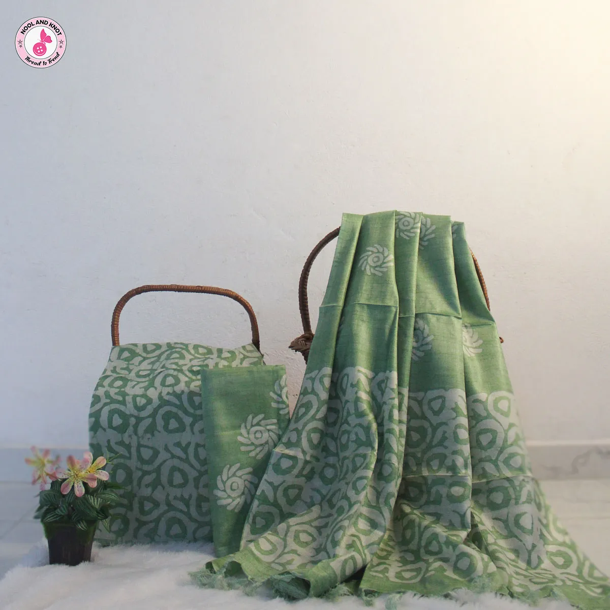 Dupion Slub Batik Printed Salwar DSBP - O4